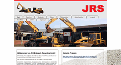 Desktop Screenshot of jrs-erdbau.de